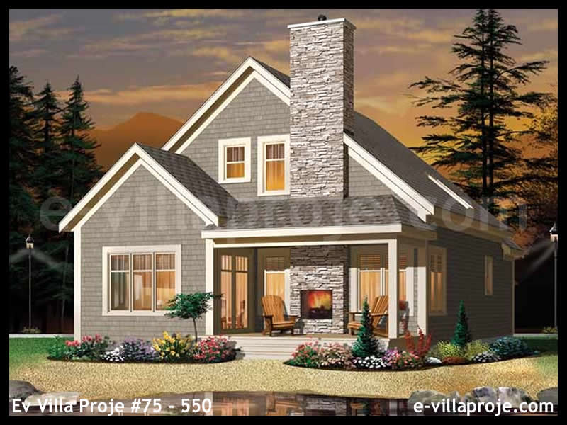 Ev Villa Proje #75 – 550 Ev Villa Projesi Model Detayları